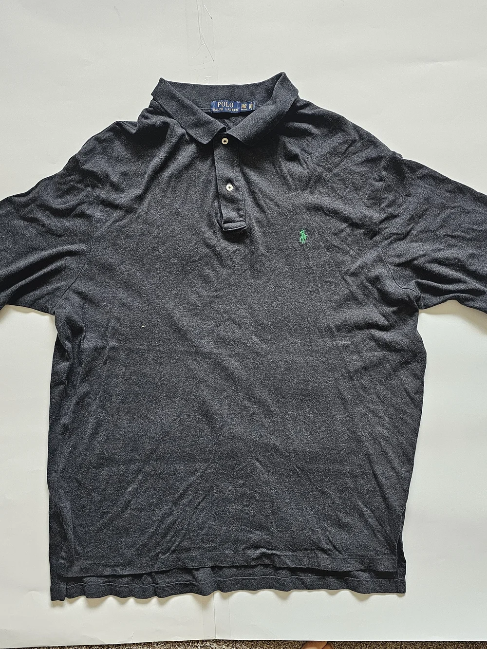 Polo by Ralph Lauren Navy Polo with Green Pony Embroidery